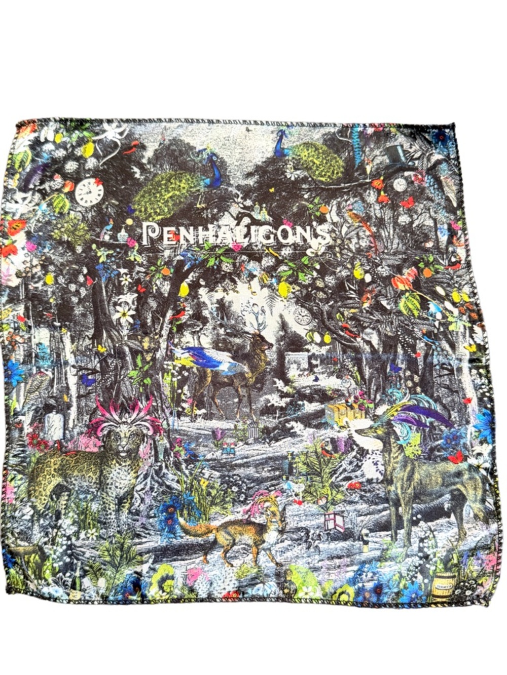 Penhaligon's Portraits Scent Pocket Square handkerchief  Surrealism Fashion rare